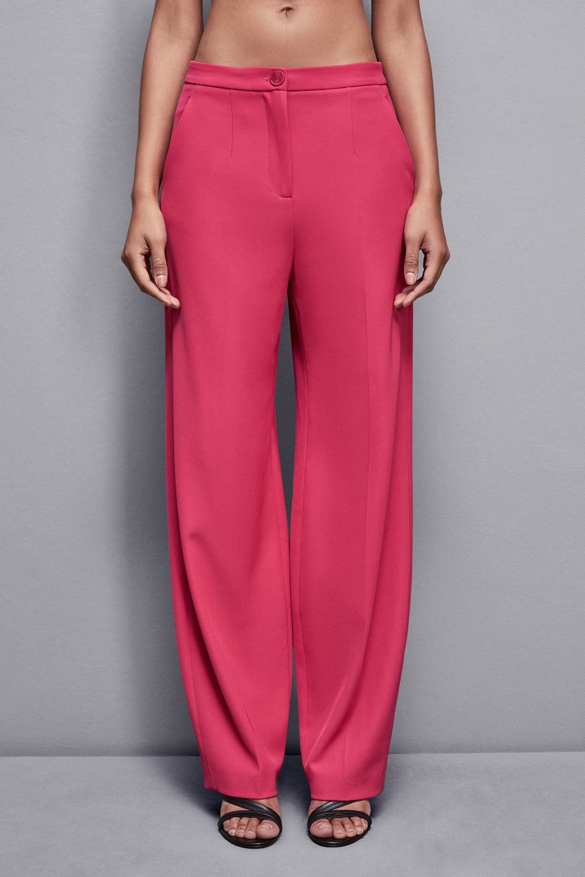 Patrizia Pepe Pleated Pants In Stretch Fabric Pembe | IFT814396