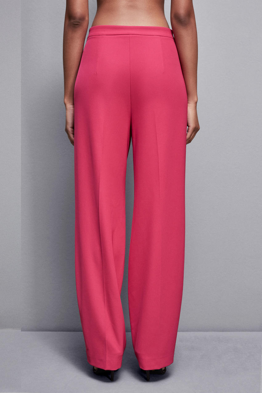 Patrizia Pepe Pleated Pants In Stretch Fabric Pembe | IFT814396