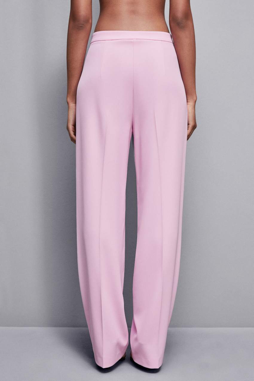 Patrizia Pepe Pleated Pants In Stretch Fabric Pembe | OIL310824