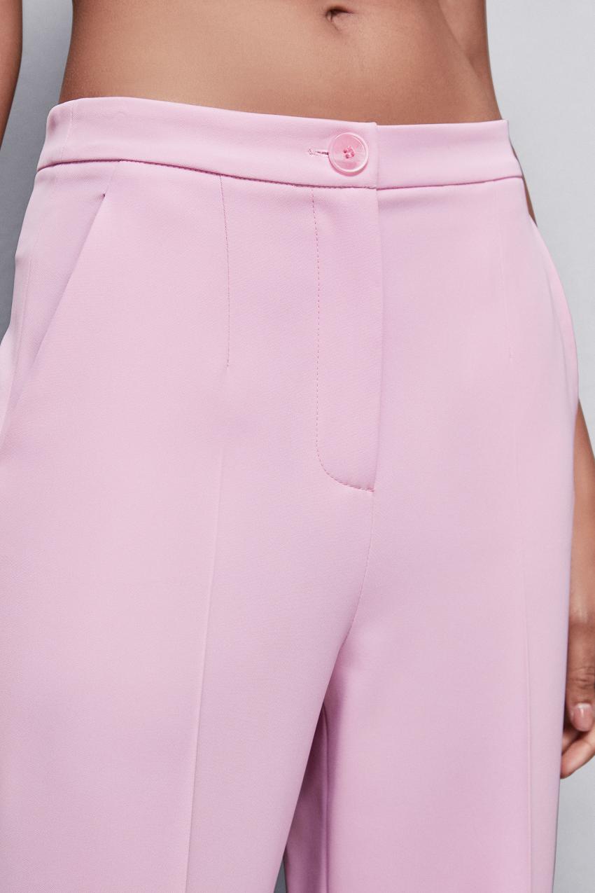 Patrizia Pepe Pleated Pants In Stretch Fabric Pembe | OIL310824