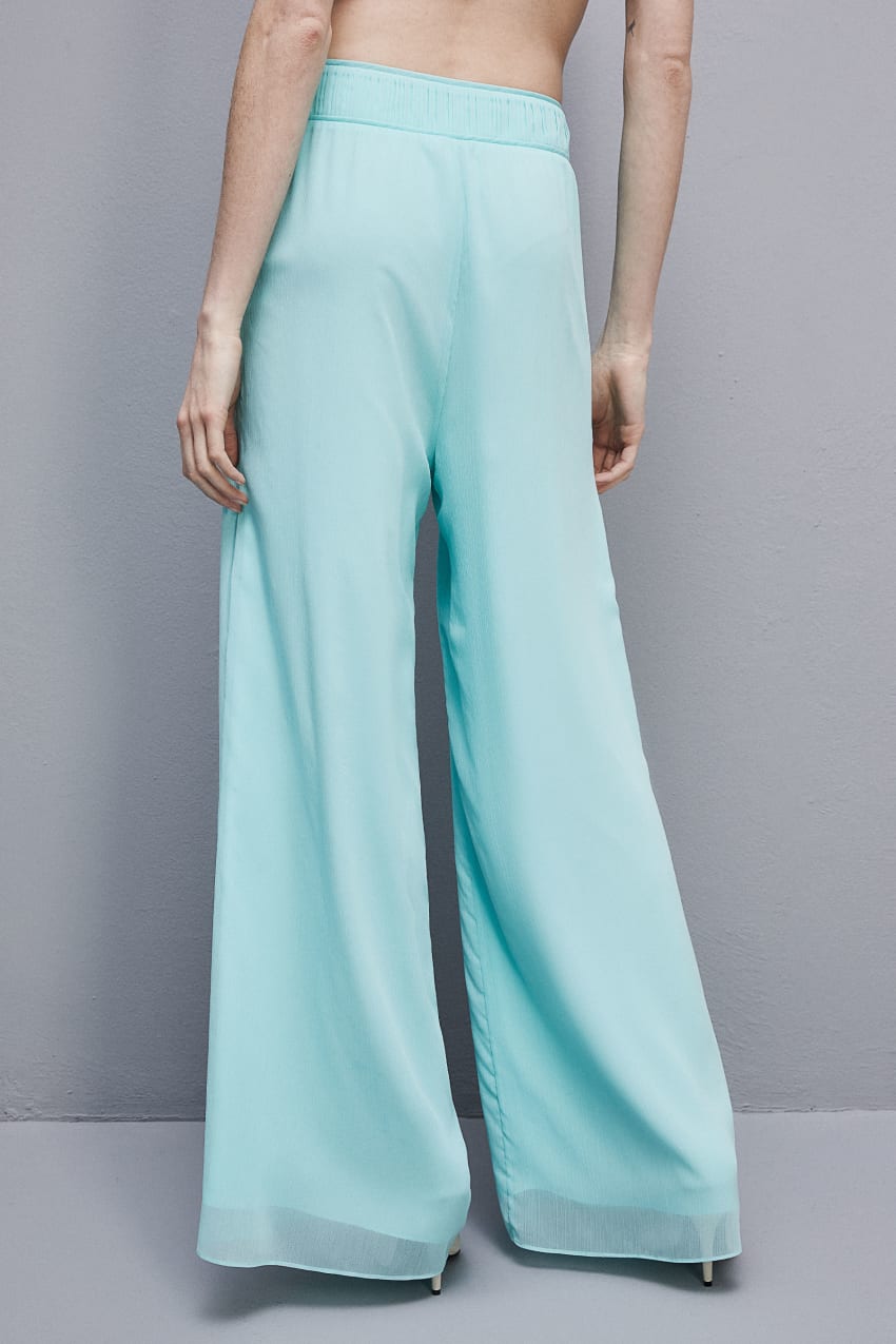 Patrizia Pepe Regular Waist Palazzo Pants Açık Mavi | VWZ298310