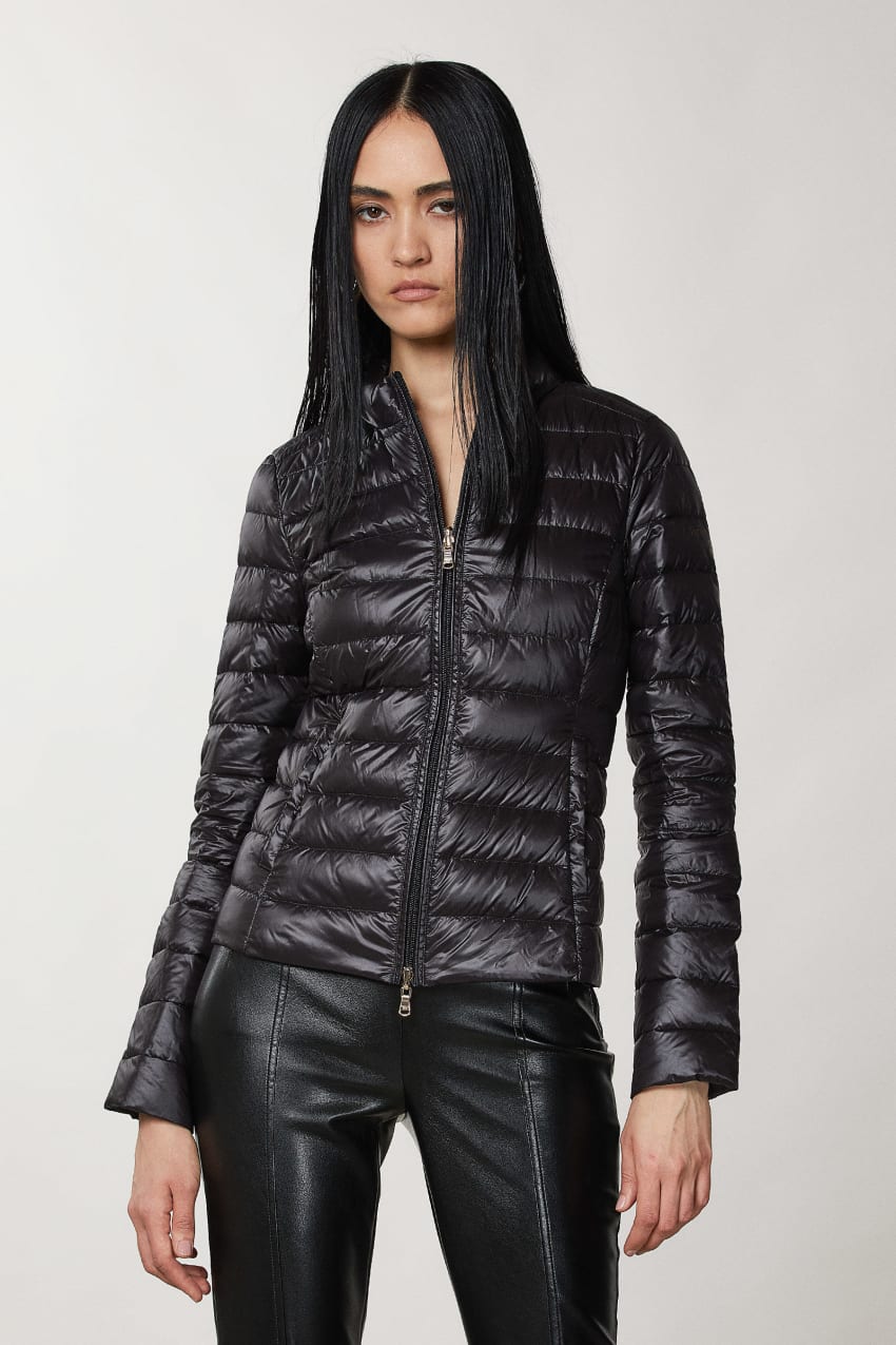 Patrizia Pepe Reversible Down Proof Nylon Down Jacket Siyah | GPR142637