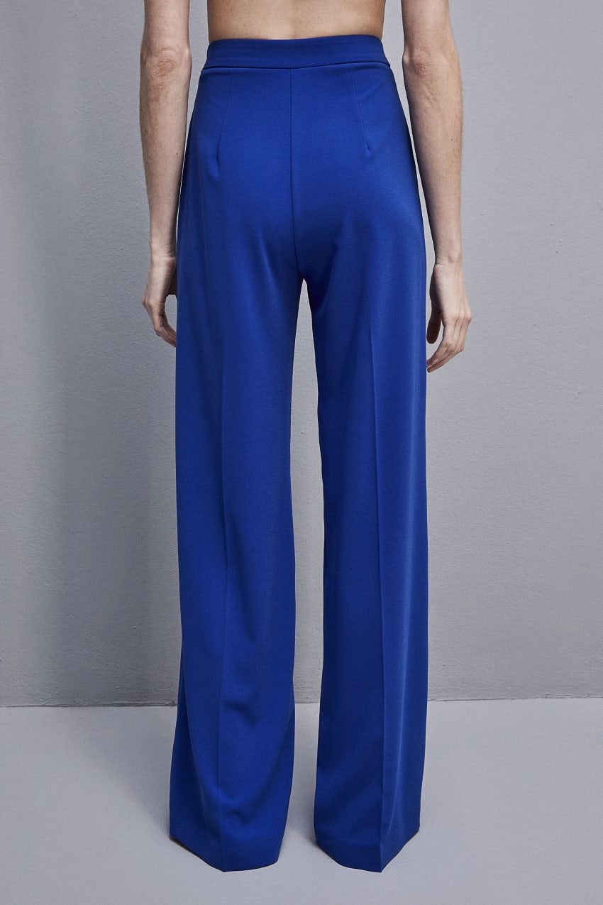 Patrizia Pepe Sablè Crepe Palazzo Pants Açık Mavi | BVJ823476