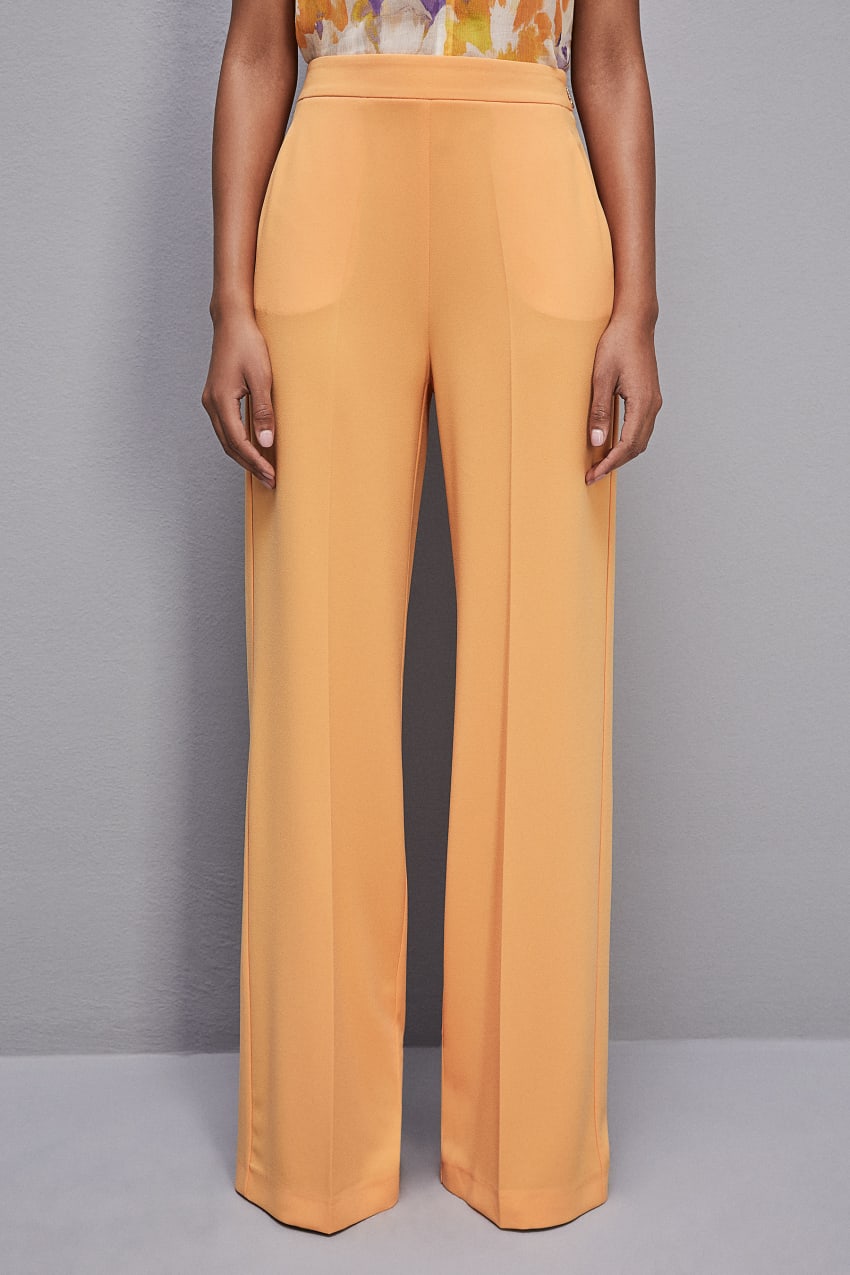 Patrizia Pepe Sablè Crepe Palazzo Pants Turuncu | HTN231869