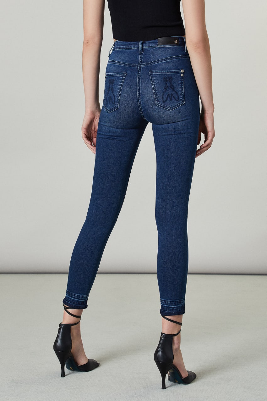 Patrizia Pepe Skinny Jeans Regular Waist Mavi | JRI472958