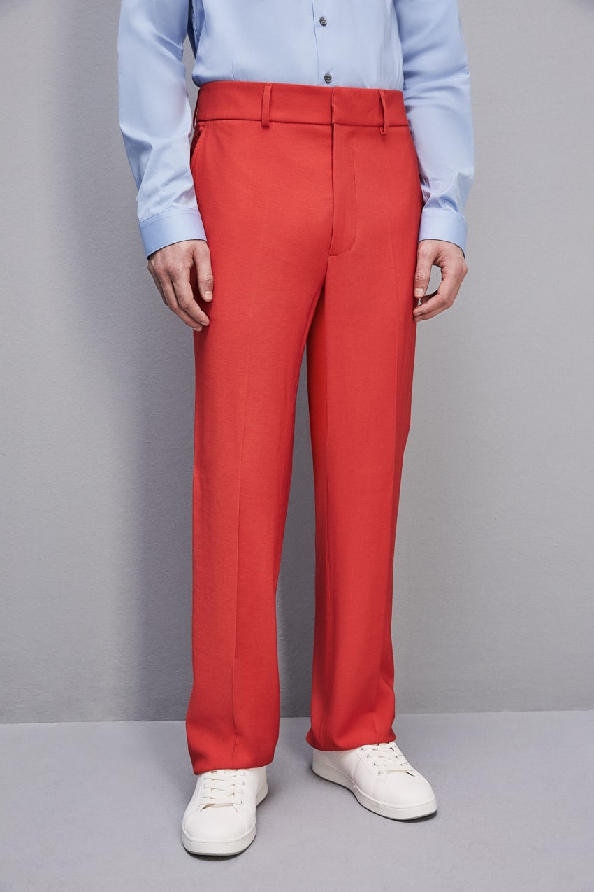 Patrizia Pepe Slim Fit Pants With French Pockets Kırmızı | DTS893574