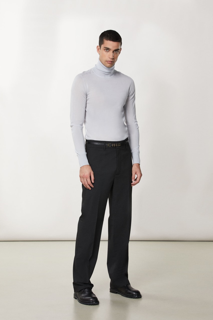 Patrizia Pepe Slim Fit Pants With Regular Waist Siyah | USV921638