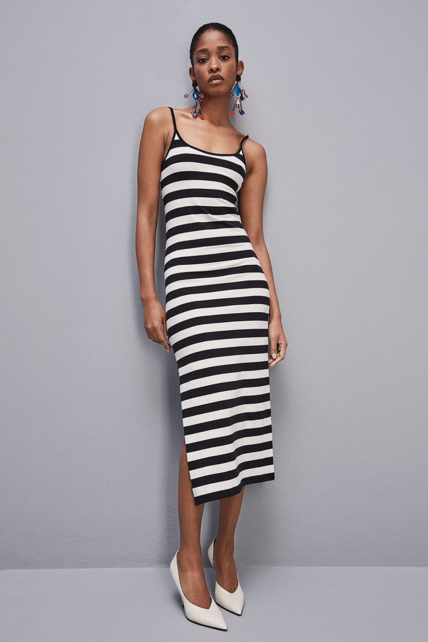 Patrizia Pepe Slim Jersey Dress With Cotton Straps Beyaz | ILZ582364