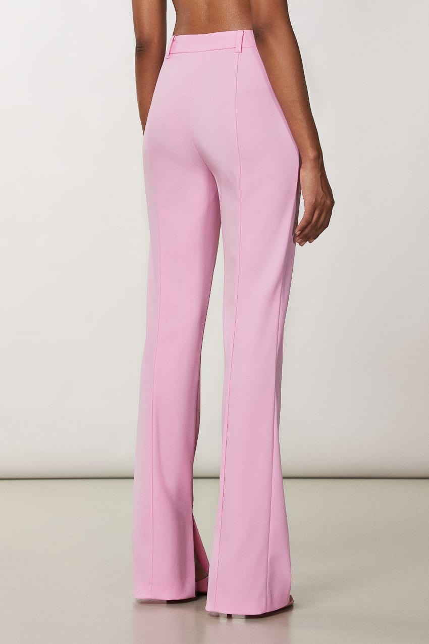 Patrizia Pepe Slim Pants With Side Slit Pembe | SJA235074