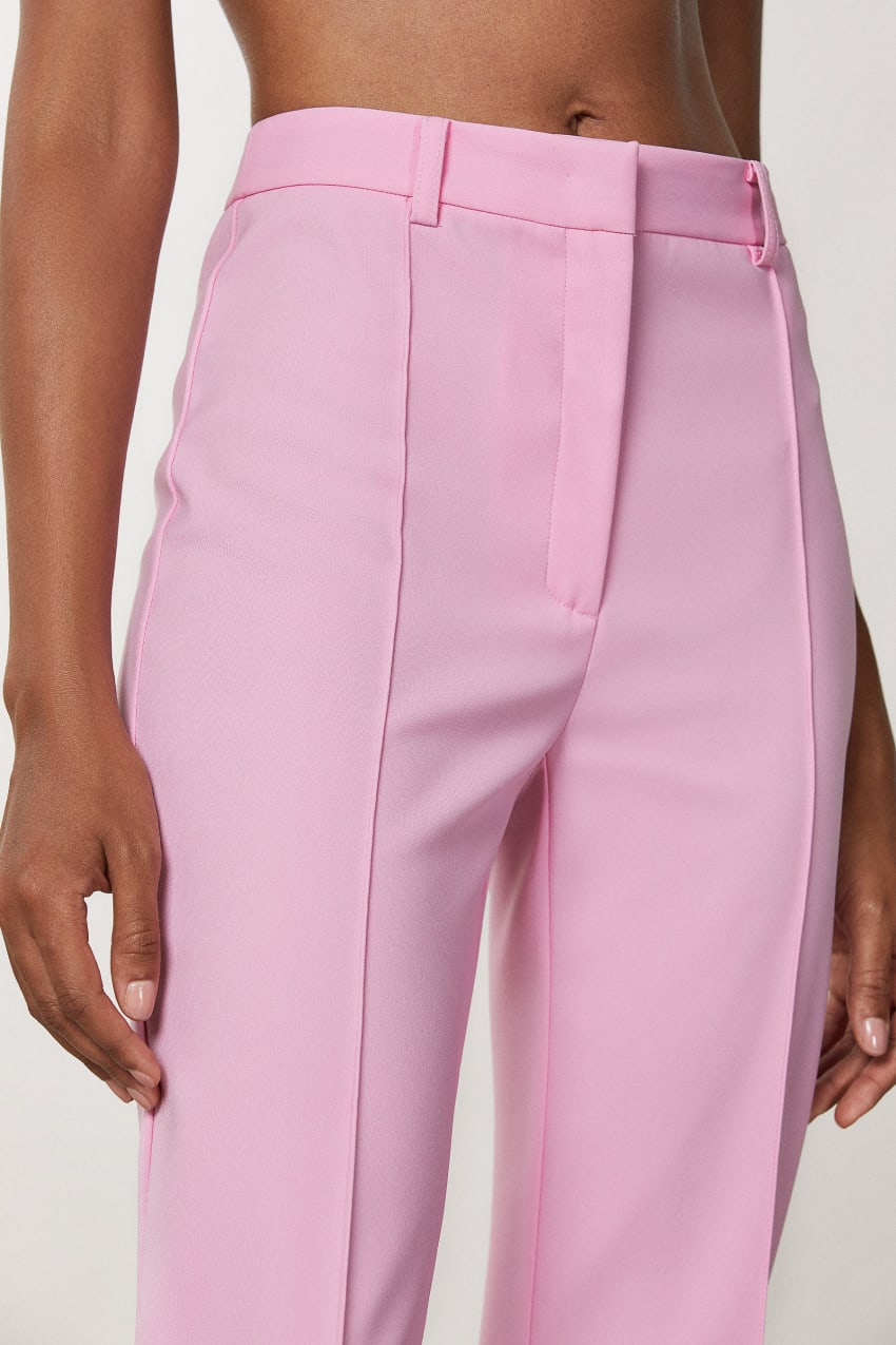 Patrizia Pepe Slim Pants With Side Slit Pembe | SJA235074