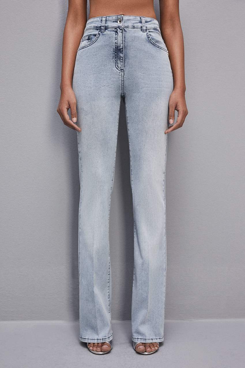 Patrizia Pepe Slim Stretch Denim Jeans Açık Mavi | CSI907826