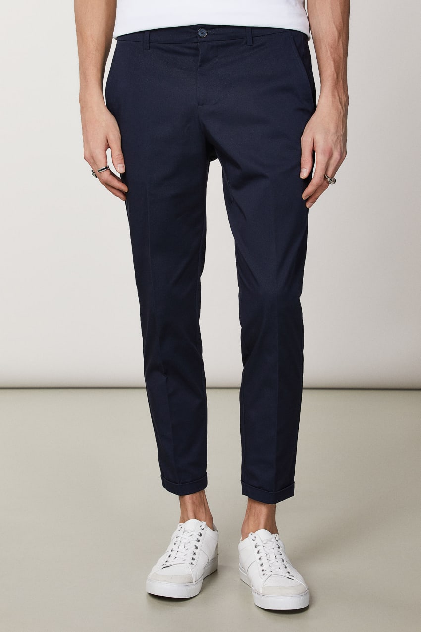 Patrizia Pepe Slim-fit Ankle-grazer Pants Mavi | WPA072683