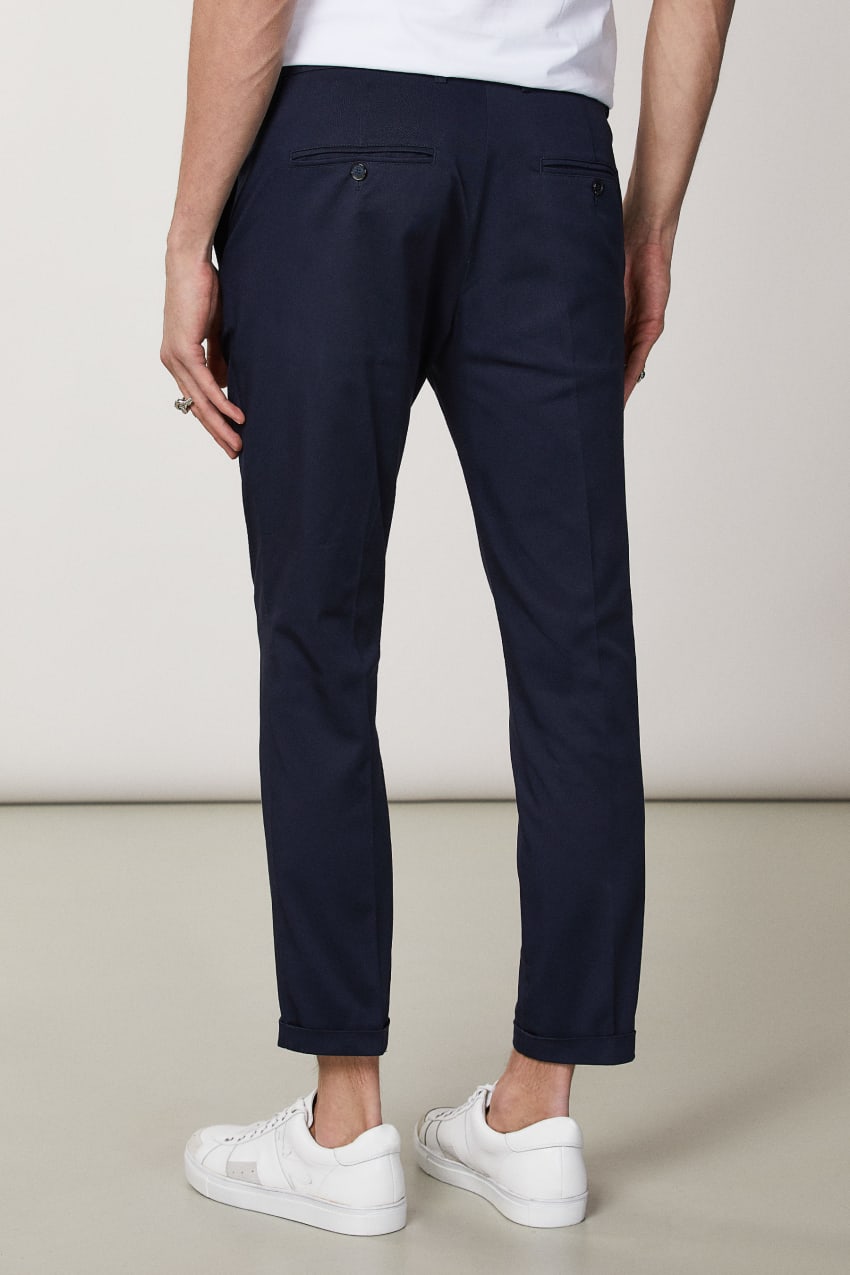 Patrizia Pepe Slim-fit Ankle-grazer Pants Mavi | WPA072683