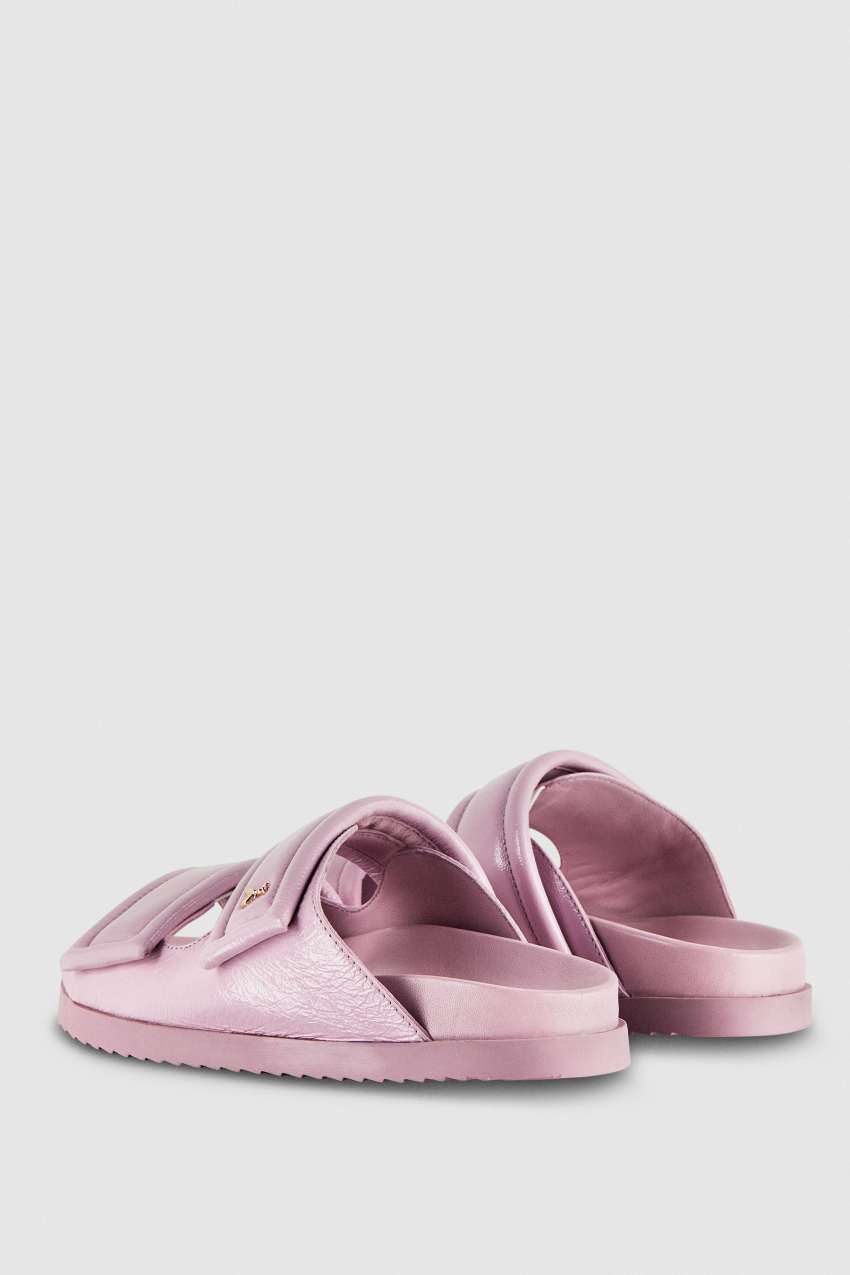 Patrizia Pepe Slippers With Logo And Leather Lining Mor | ZVP019845