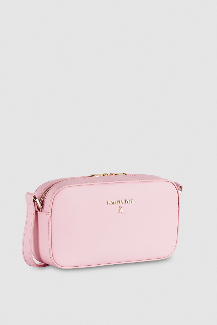 Patrizia Pepe Small Graphic Case Shoulder Bag Pembe | LMS975640