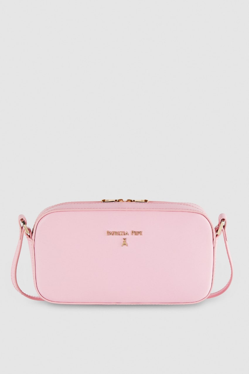 Patrizia Pepe Small Graphic Case Shoulder Bag Pembe | LMS975640