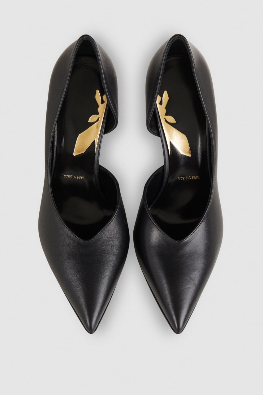 Patrizia Pepe Smooth Leather Pumps Siyah | GZQ459123