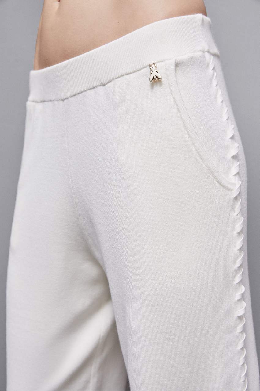 Patrizia Pepe Soft Viscose Joggers Beyaz | QIL403258