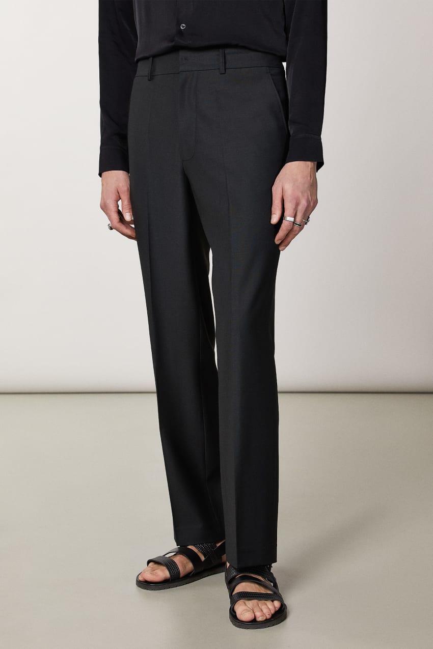 Patrizia Pepe Straight-fit Cool Wool Pants Siyah | FGB396182