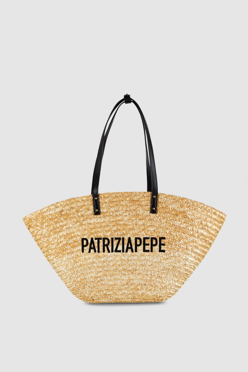 Patrizia Pepe Straw Shopper Bej Rengi | MNH810427