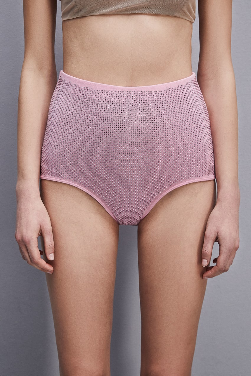 Patrizia Pepe Viscose Jersey Briefs Pembe | XYH279316