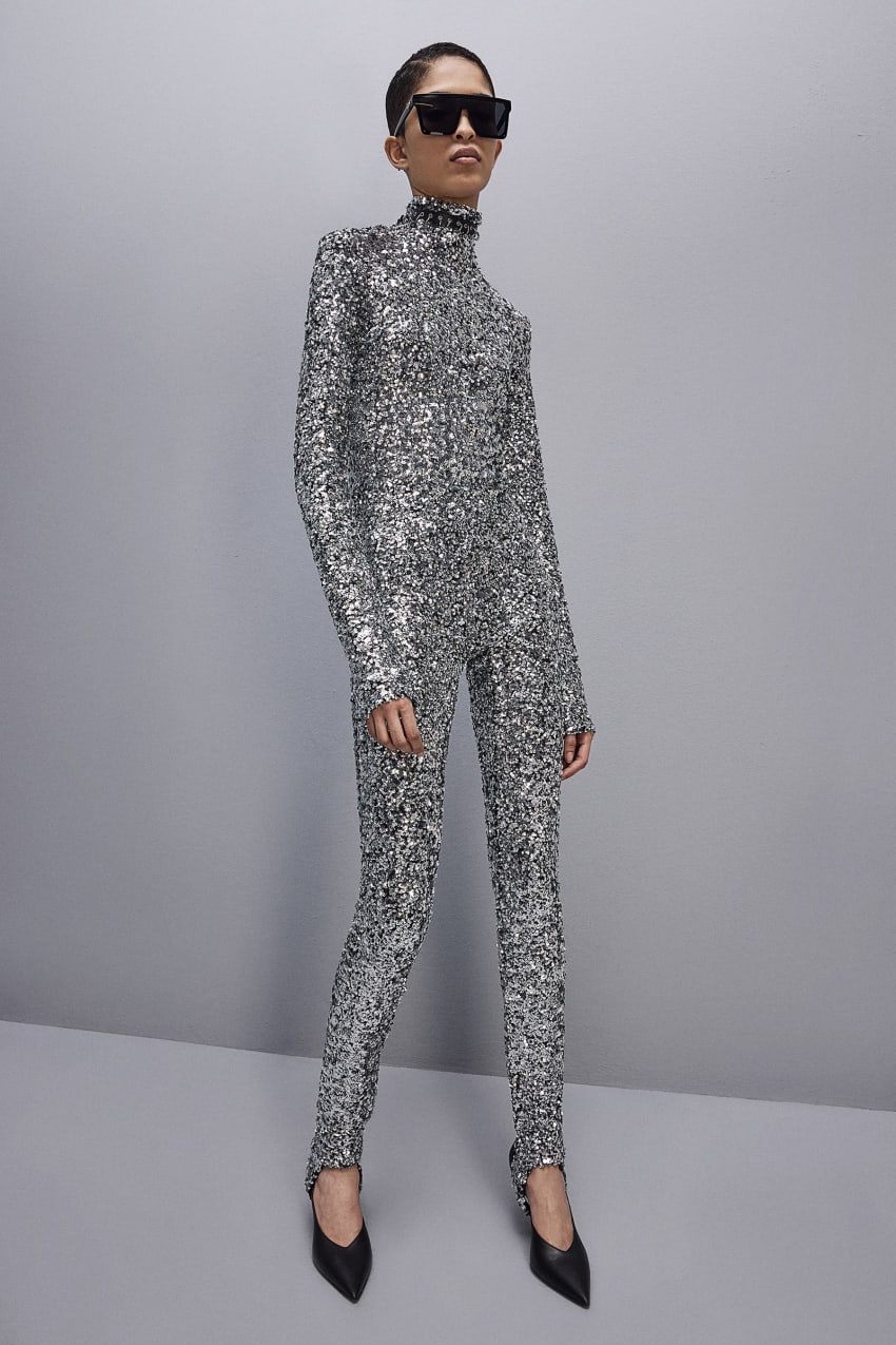 Patrizia Pepe ﻿turtleneck Sequined Jumpsuit Gri | WBH563107